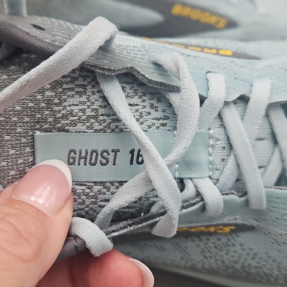 Brooks Ghost 16 "Cloud/Grey/Gold" Men's Running Shoe Sz 11 - Picture 6 of 13